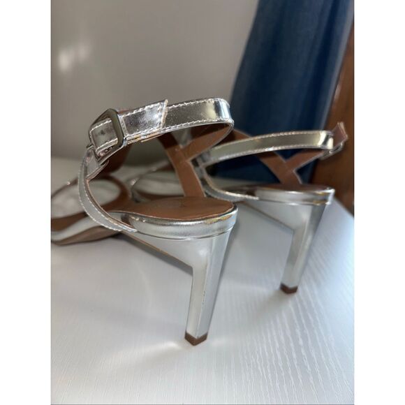 Aquatalia Rosetta Patent Slingback Sandals metallic size 9 - Picture 10 of 13